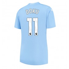 Manchester City Jeremy Doku #11 Hjemmedrakt Kvinner 2023-24 Kortermet